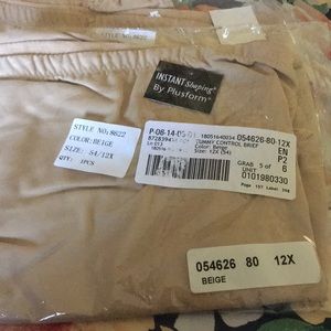 Size 12X (5 pair) Women’s Tummy Control Briefs